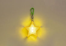 Load image into Gallery viewer, Glowing LED Star with Carabiner, Yellow
