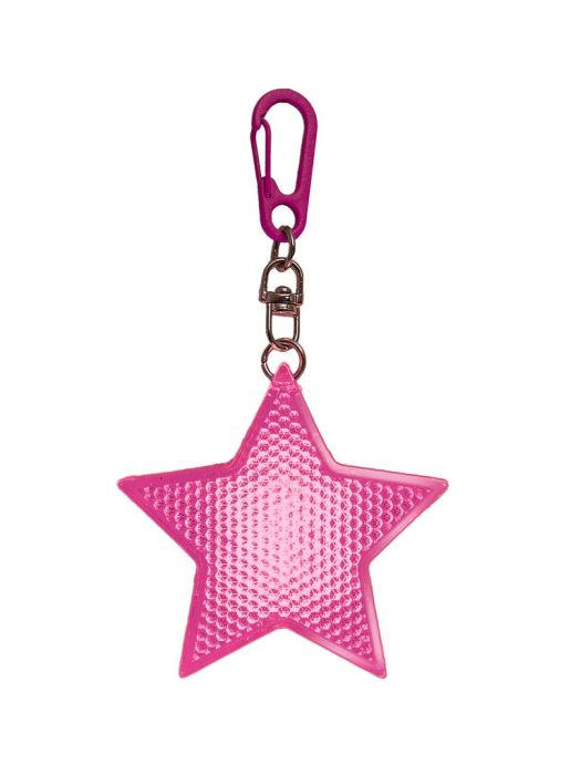 Glowing LED Star with Carabiner, Pink