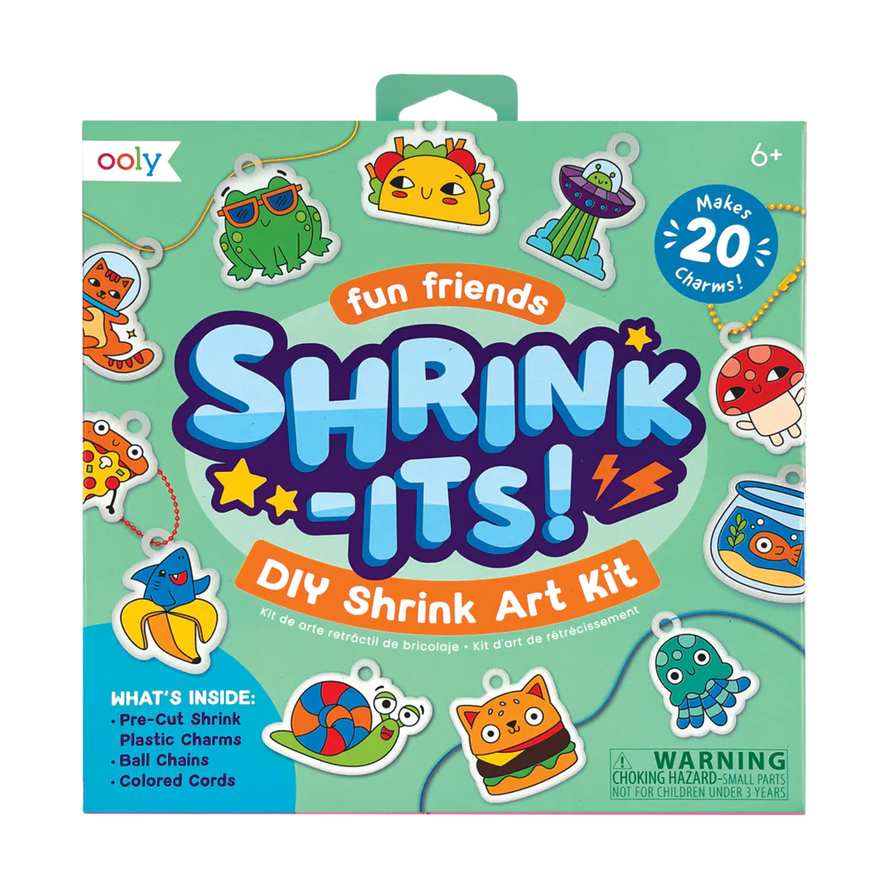 DIY Shrink Art Kit „Shrink-Its!“ Lustige Freunde