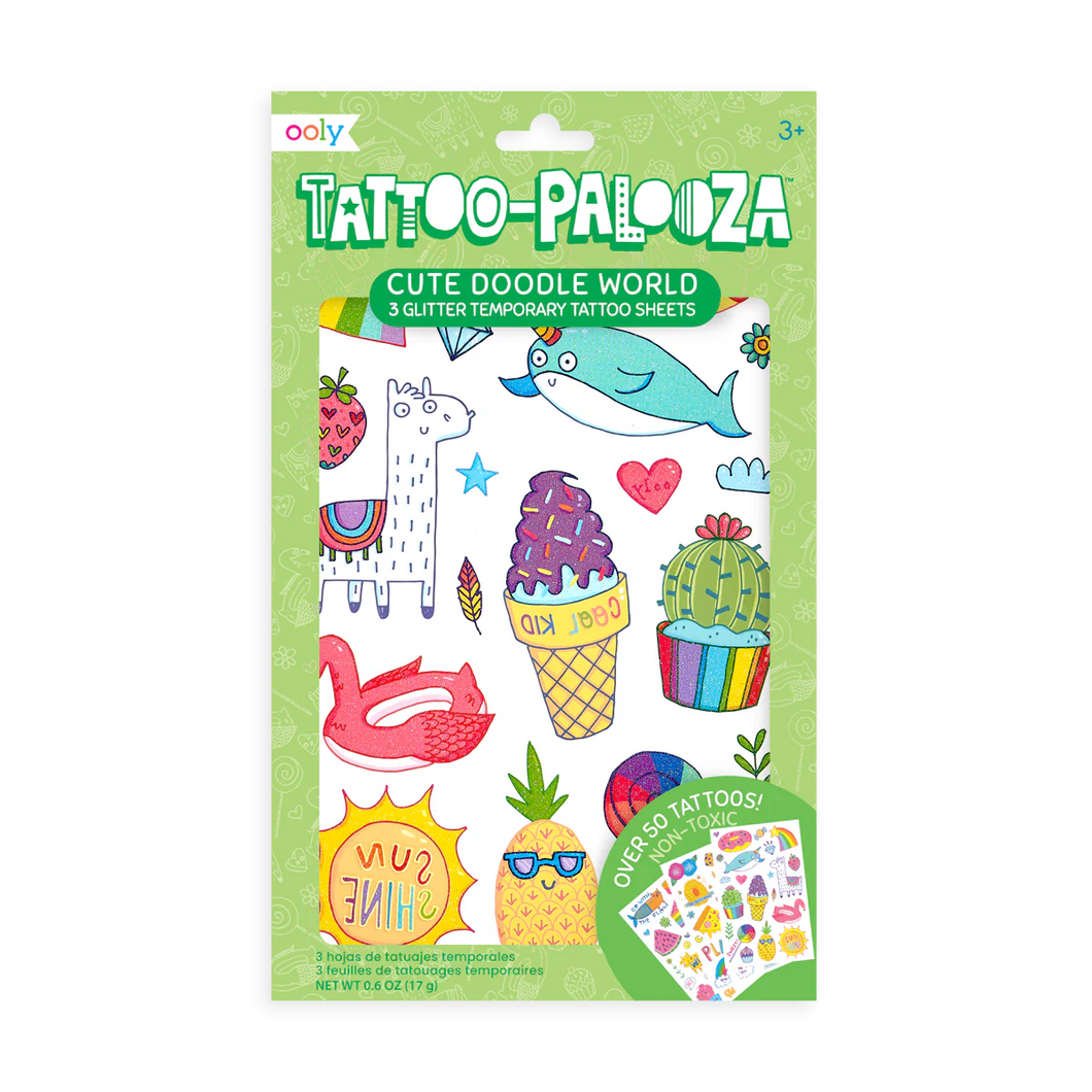 Temporary Tattoos ''Cute Doodle World''