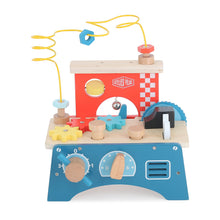 Load image into Gallery viewer, Wooden Play Workbench Activity Toy
