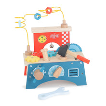 Load image into Gallery viewer, Wooden Play Workbench Activity Toy
