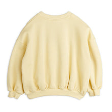 Load image into Gallery viewer, Note Embroidered Sweatshirt Yellow, GOTS Organic Cotton
