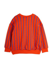 Lade das Bild in den Galerie-Viewer, Vertical Stripe AOP Sweatshirt Red, GOTS Organic Cotton
