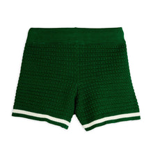 Lade das Bild in den Galerie-Viewer, Crochet Knit Shorts Green, 100% GOTS Organic Cotton
