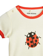 Load image into Gallery viewer, Baby Bodysuit Ladybugs, 100% GOTS Organic Cotton
