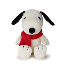 Lade das Bild in den Galerie-Viewer, Snoopy sitzend mit Schal, Stofftier 17cm
