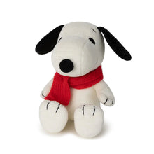 Lade das Bild in den Galerie-Viewer, Snoopy sitzend mit Schal, Stofftier 17cm
