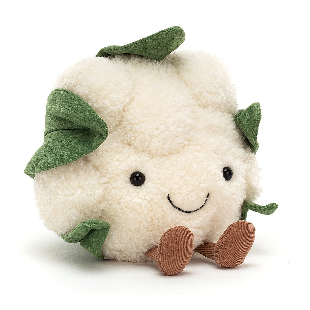 Jellycat Kuscheltier „Amuseables Blumenkohl“.