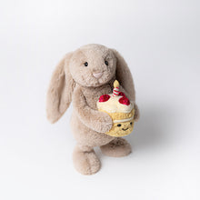 Lade das Bild in den Galerie-Viewer, Jellycat &#39;&#39;Bashful Beige Birthday Bunny&#39;&#39; Plüschtier
