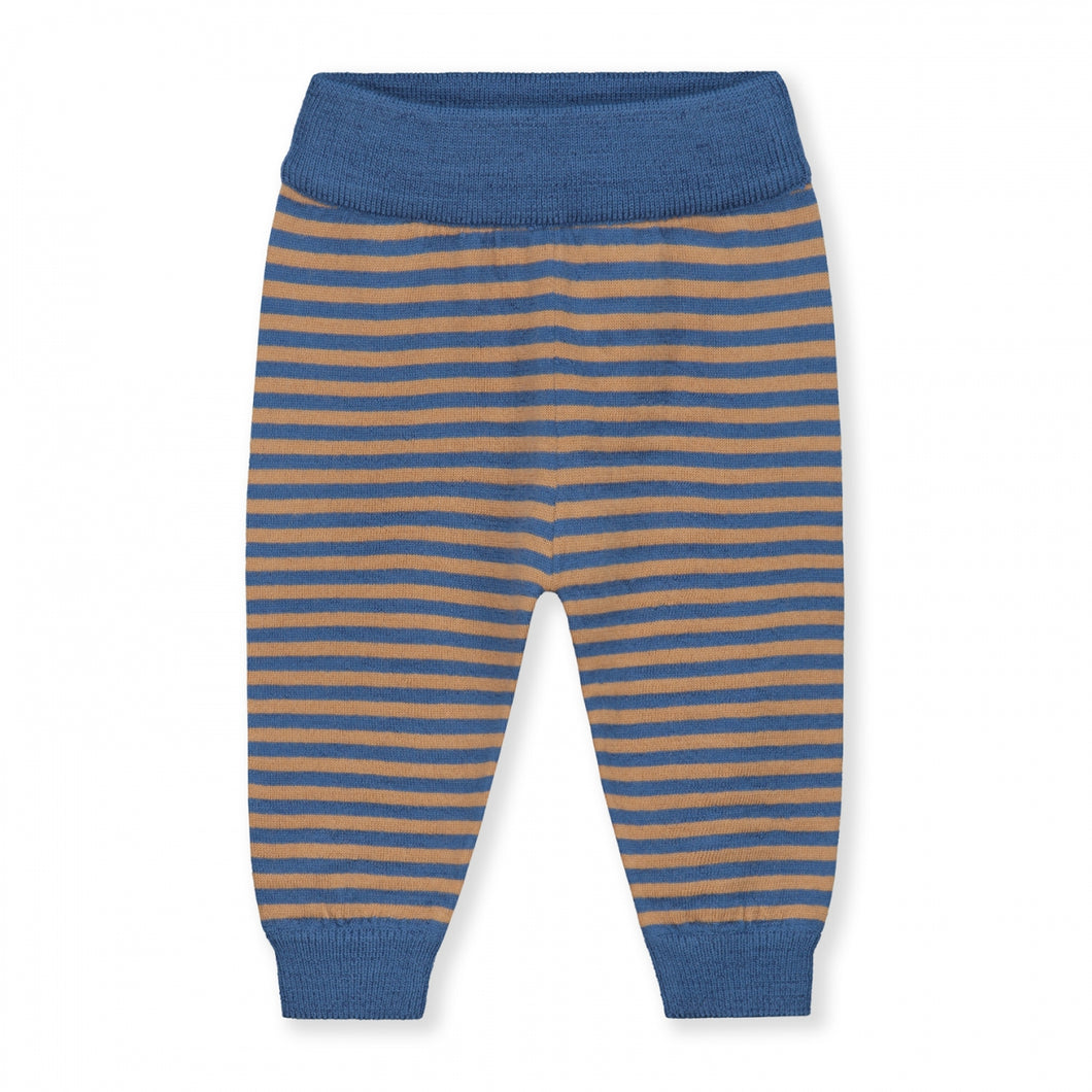 Merino Strick Baby Leggings ''Blaue Mond''