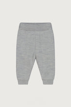 Lade das Bild in den Galerie-Viewer, Baby-Leggings aus Merinostrick „Grey Melange“
