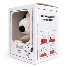 Lade das Bild in den Galerie-Viewer, Snoopy Sitzendes Cord-Creme in Geschenkbox, Stofftier
