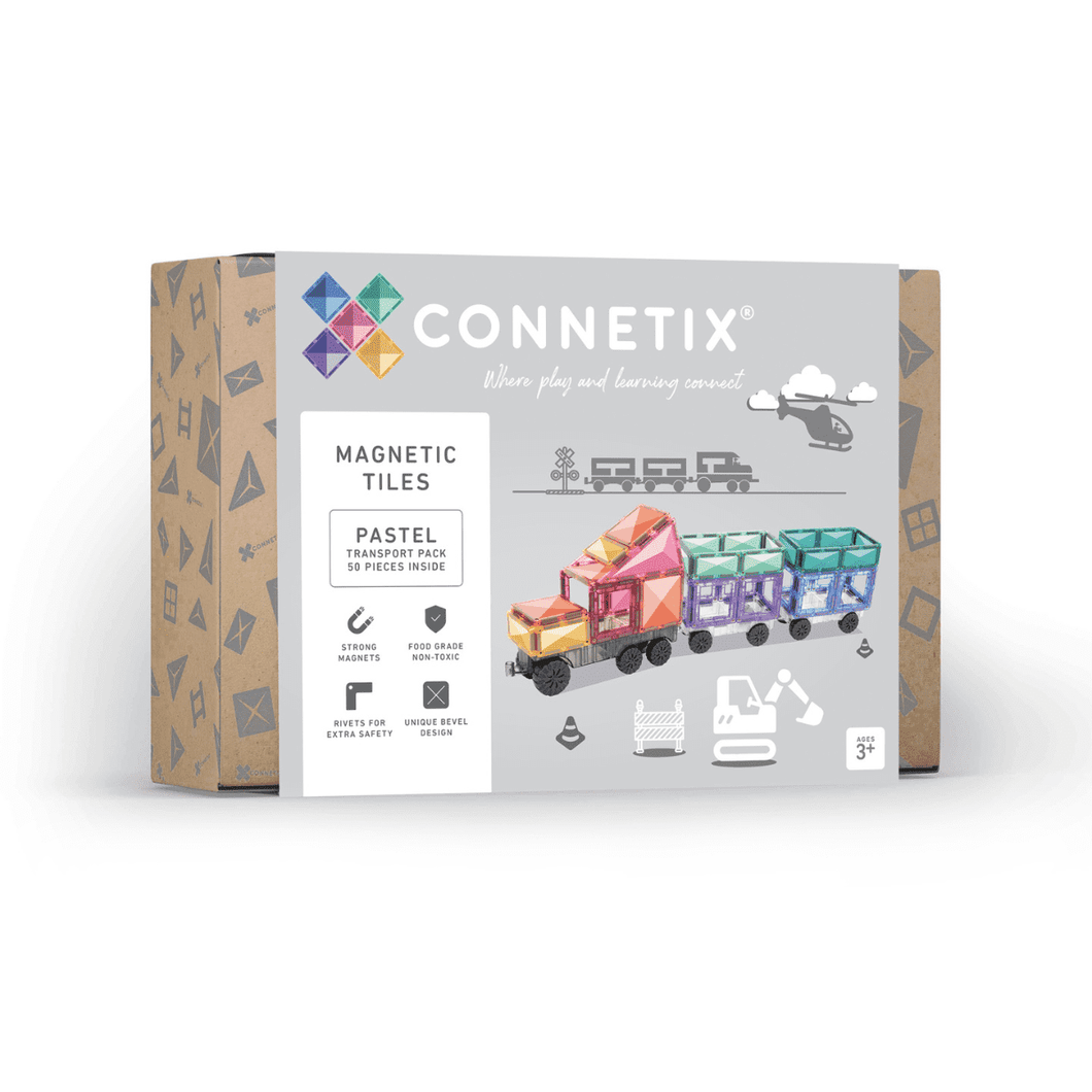 Connetix ''50-teiliges Pastell-Transportpaket EU''