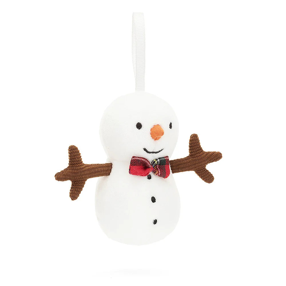 Jellycat Christmas Tree Decoration ''Festive Folly Snowman''