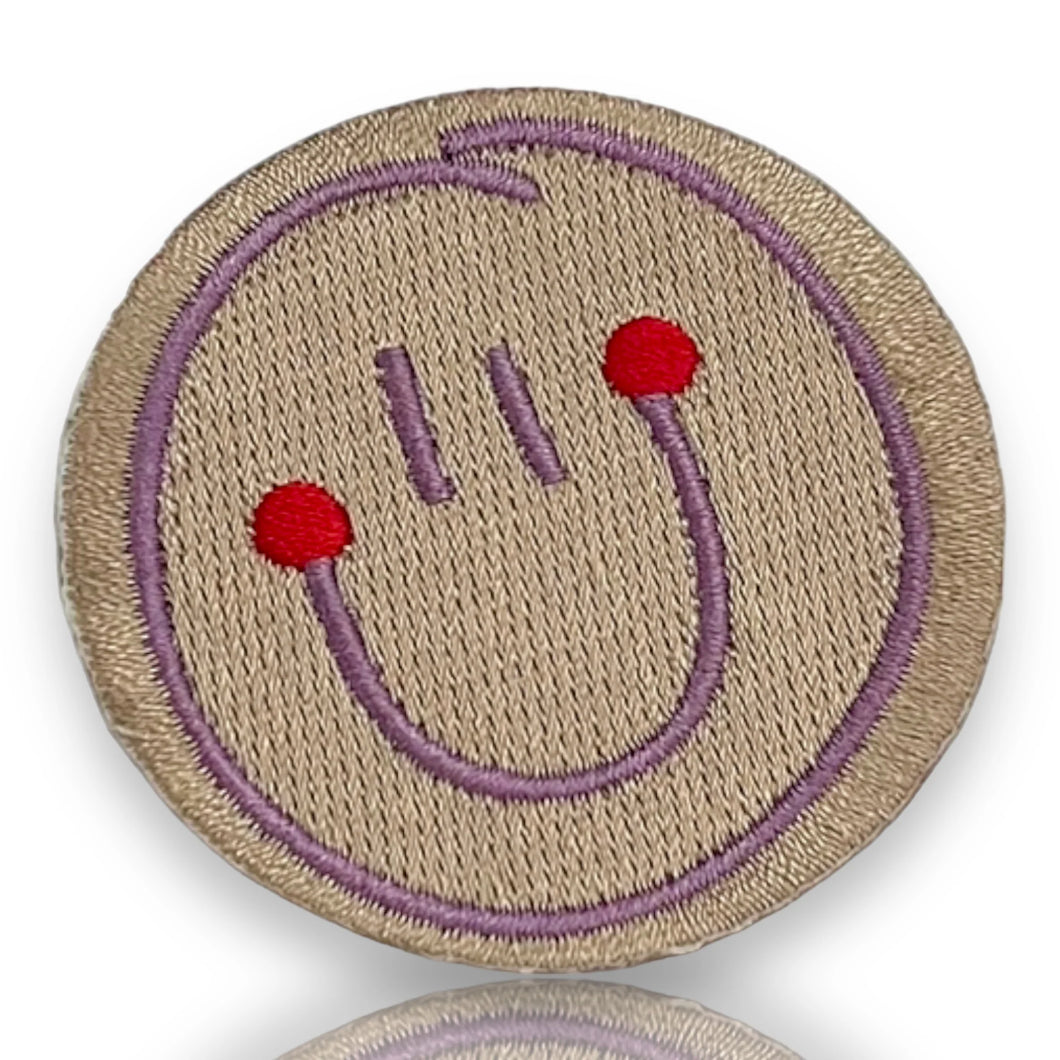 Iron-On Patch ''Smile Lilac''