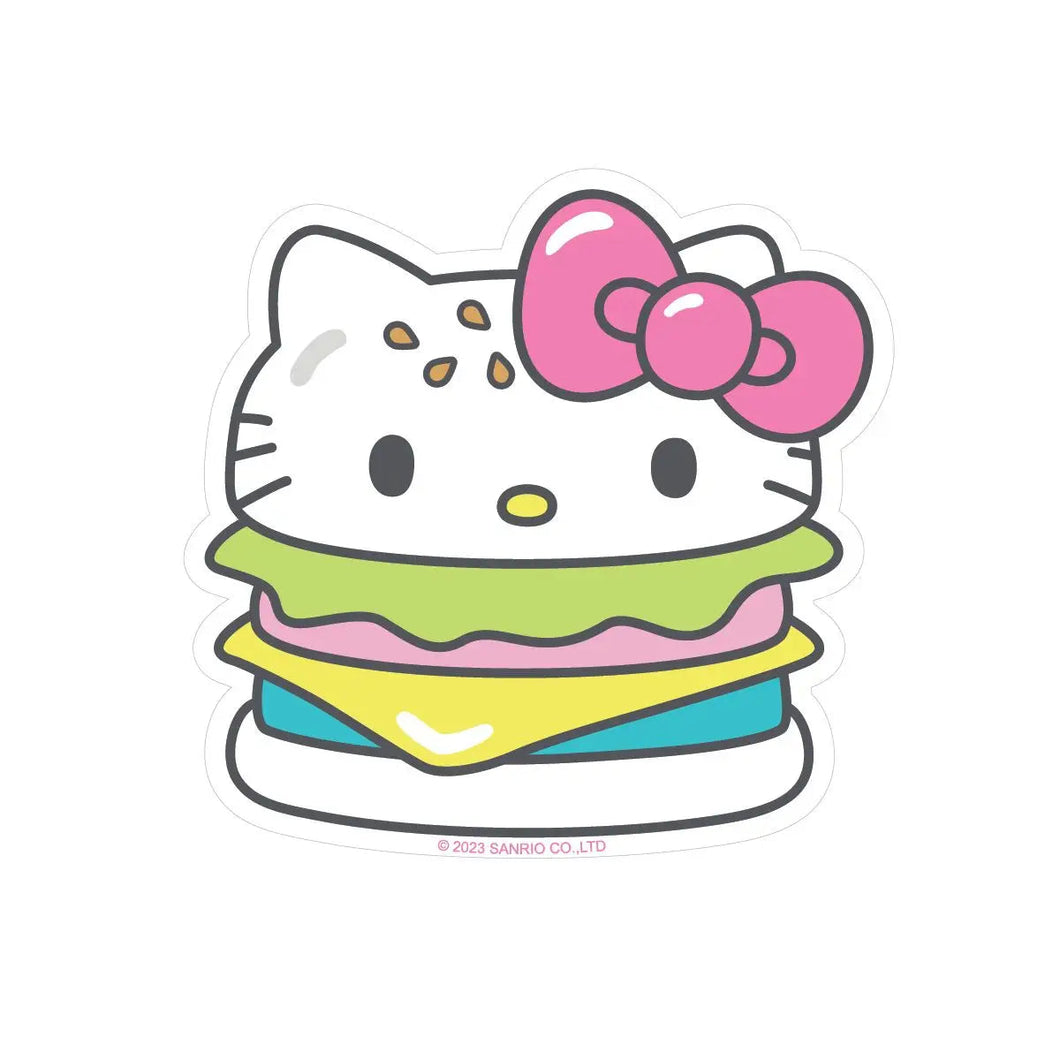 ''Hello Kitty Burger'', Vinyl Sticker