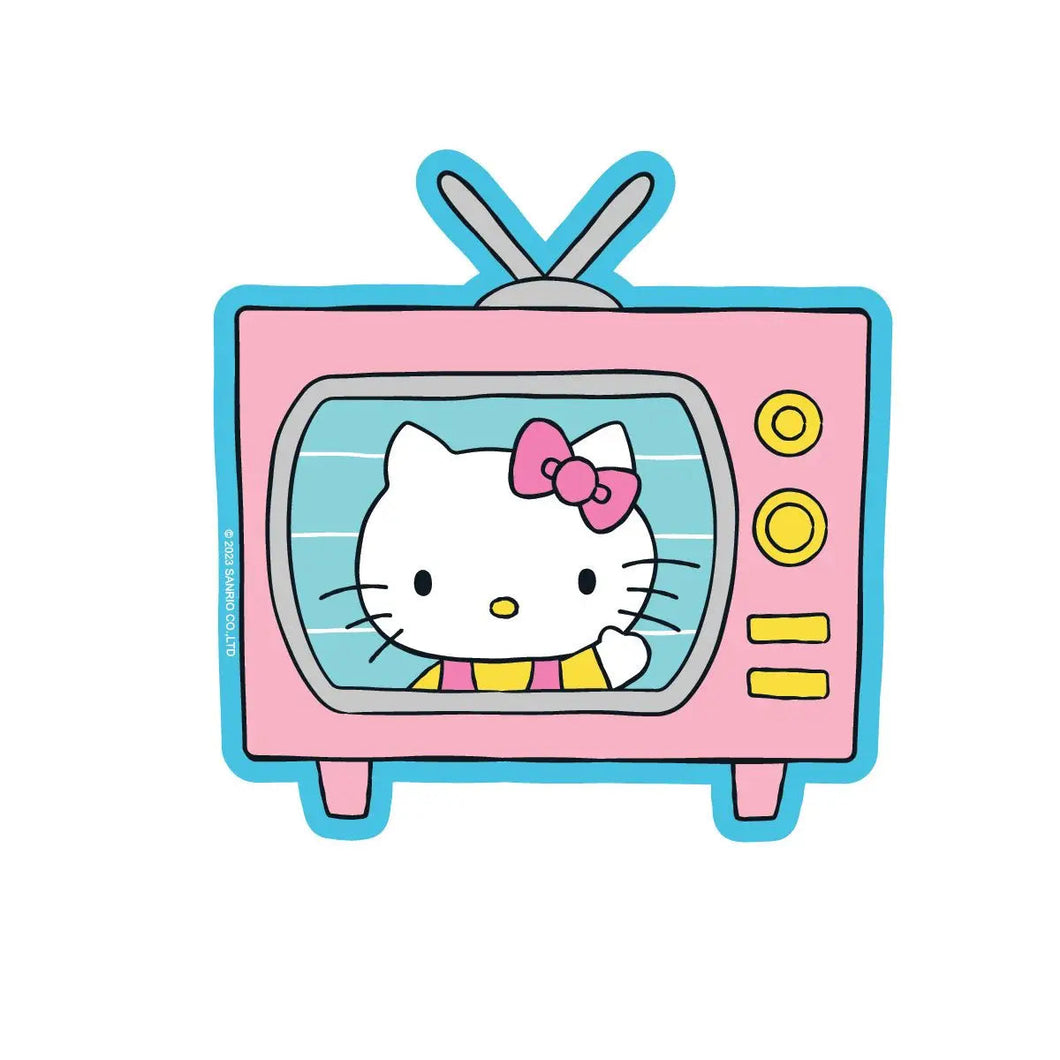 Vinyl-Aufkleber „Hello Kitty TV Star“.