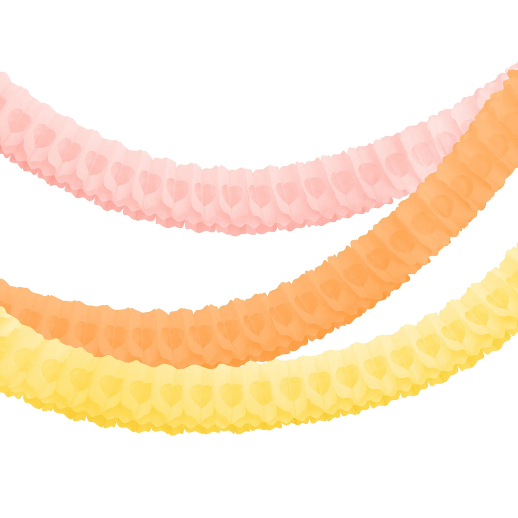 Honeycomb Garland, Sorbet Shades