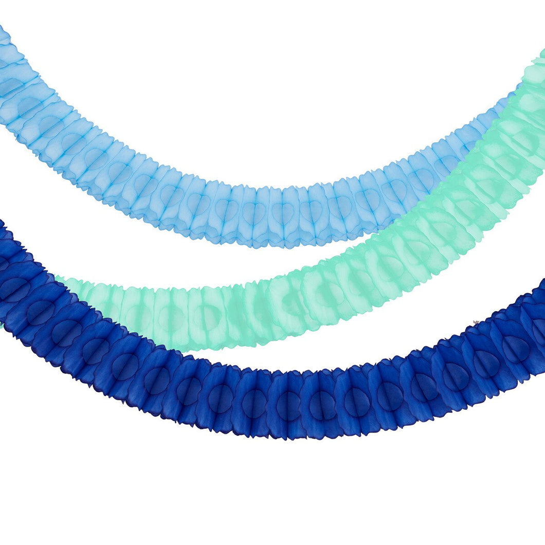 Honeycomb Garland, Blue