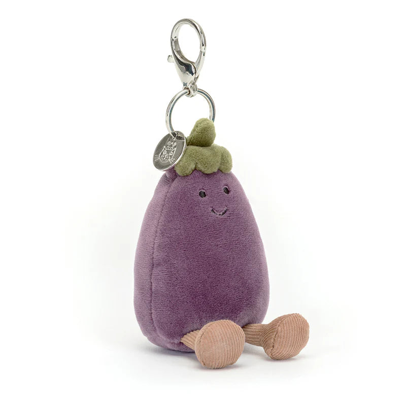 Jellycat ''Vivacious Vegetable Aubergine Bag Charm''