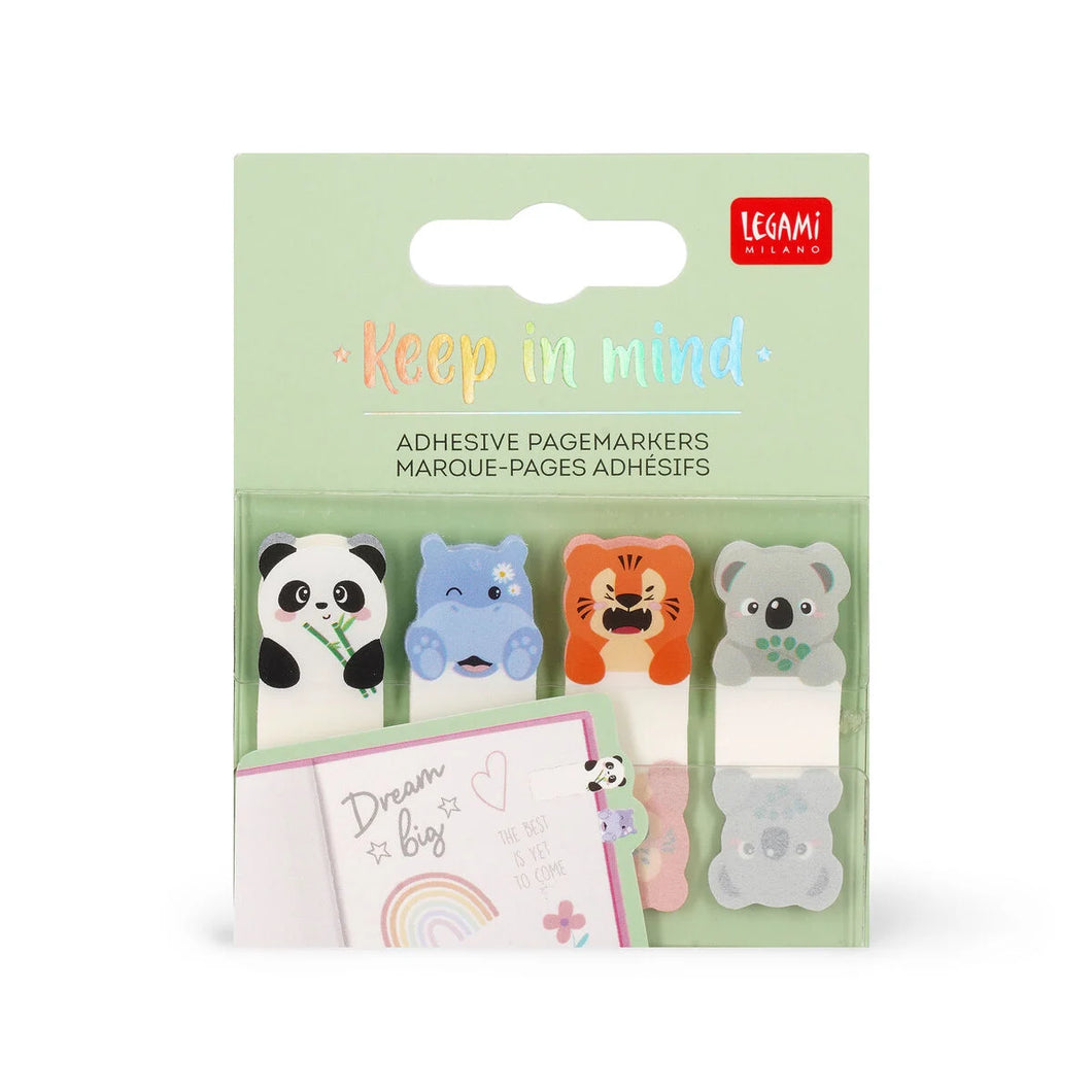 Adhesive Pagemarkers ''Keep in Mind'' Cute Animals