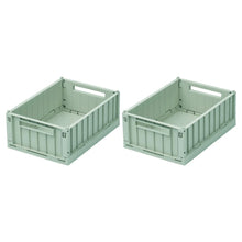 Load image into Gallery viewer, Weston Storage Box, 2 Pack, Small &#39;&#39;Peppermint&#39;&#39;
