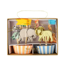 Load image into Gallery viewer, Cupcake Kit, Safari Animals
