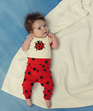 Load image into Gallery viewer, Baby Bodysuit Ladybugs, 100% GOTS Organic Cotton
