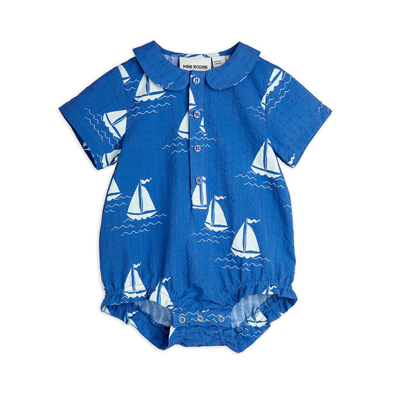 Baby Body, Sailing Boats, 100% GOTS Organic Cotton