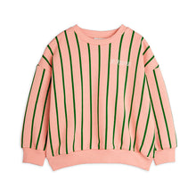 Load image into Gallery viewer, Vertical Stripe AOP Sweatshirt Pink, GOTS Organic Cotton
