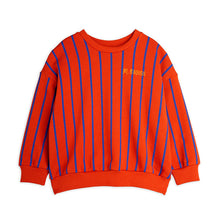 Lade das Bild in den Galerie-Viewer, Vertical Stripe AOP Sweatshirt Red, GOTS Organic Cotton
