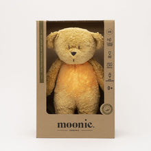 Load image into Gallery viewer, Moonie Humming Organic Bear with Lamp &#39;&#39;Honey Natur&#39;&#39;
