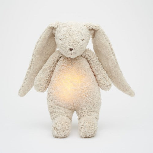 Moonie Humming Organic Bunny with Lamp ''Sand Natur''