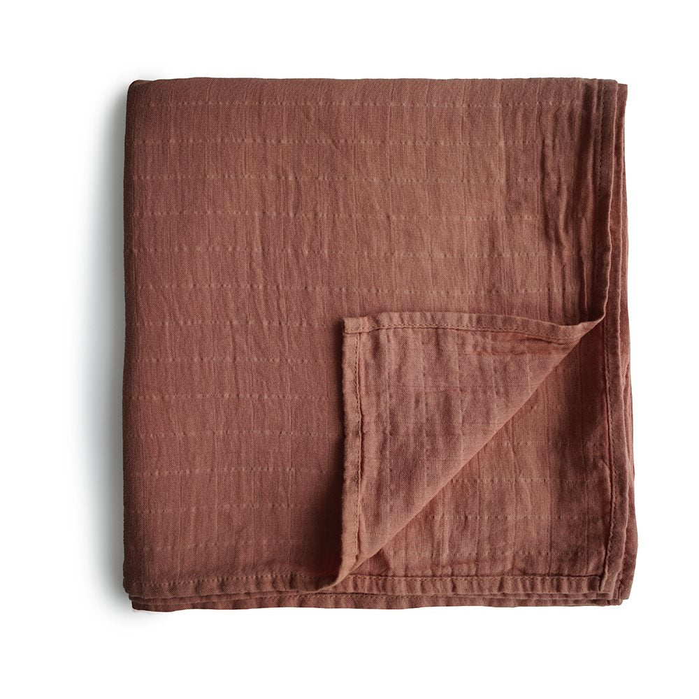 Swaddle Organic Muslin Cloth ''Cognac''