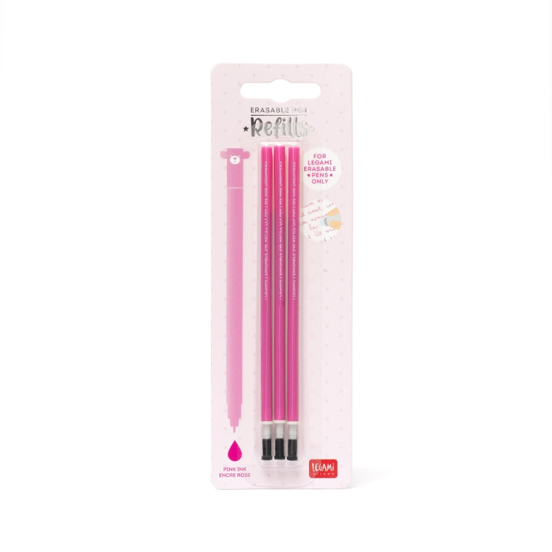 Legami Eraseable Gel Pen Refill, Pink