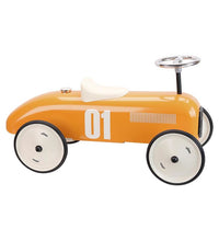 Lade das Bild in den Galerie-Viewer, Vintage Ride On Car &#39;&#39;Orange&#39;&#39;
