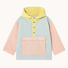 Load image into Gallery viewer, Color Block Jacket, Pastel Blue / Mellow Yellow
