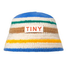 Load image into Gallery viewer, Multicolour Stripes Bucket Hat, Light Cream
