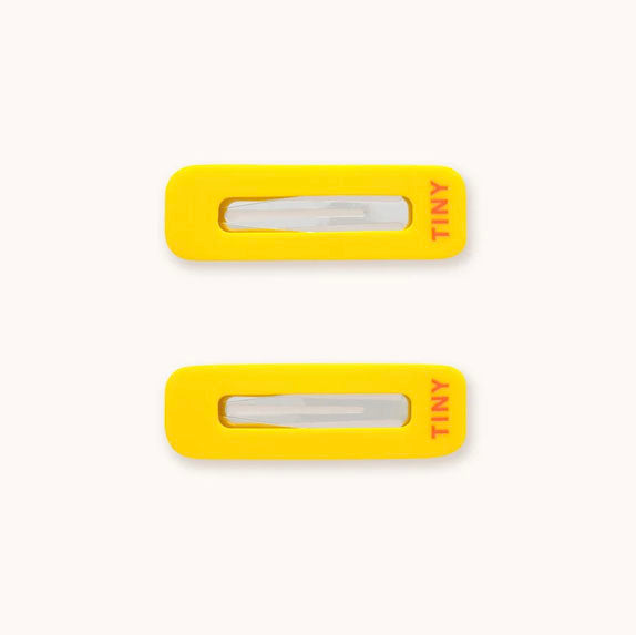 Tiny Hair Clips Set ''Yellow''