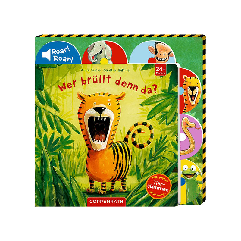 ''Wer brüllt denn da?'' Sound Board Book (German)