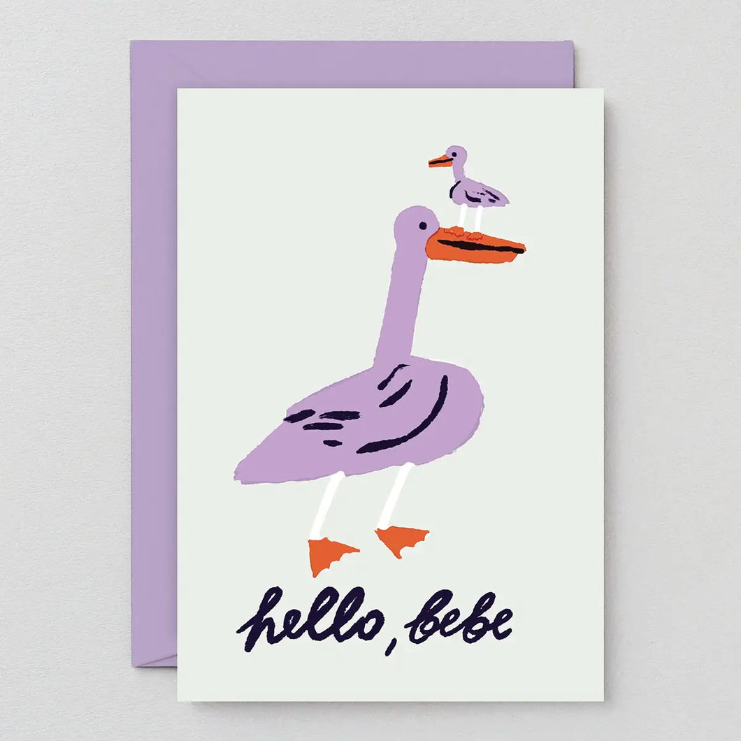 ''Hello Bebe'' New Baby Card