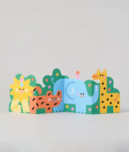 Load image into Gallery viewer, &#39;&#39;Jungle&#39;&#39; Fold Out Kids&#39; Birthday Card
