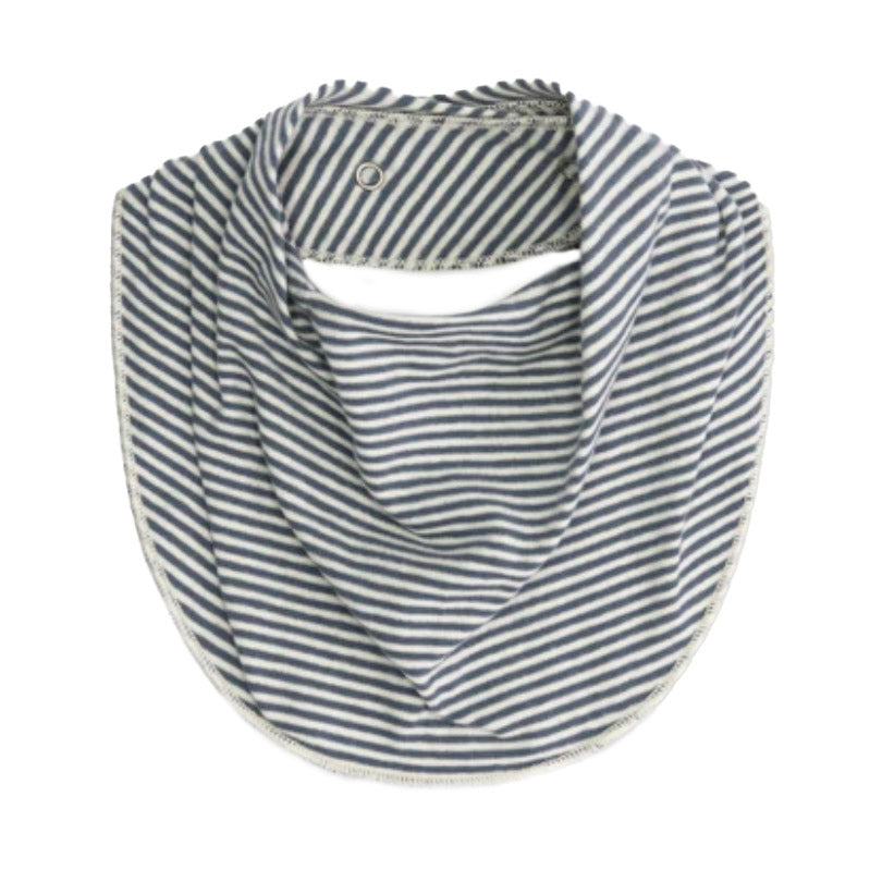 Baby Bib GOTS Organic Cotton, Blue Cream