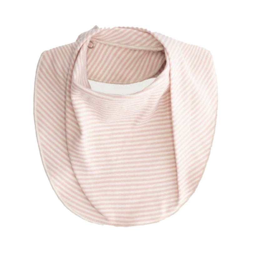 Baby Bib GOTS Organic Cotton, Faded Pink Cream