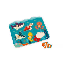 Lade das Bild in den Galerie-Viewer, Wooden Puzzle &#39;&#39;Marine Animals&#39;&#39; 18 months +
