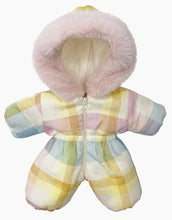 Load image into Gallery viewer, Doll Snowsuit &#39;&#39;Gigi Pastel Check&#39;&#39;  34/37cm
