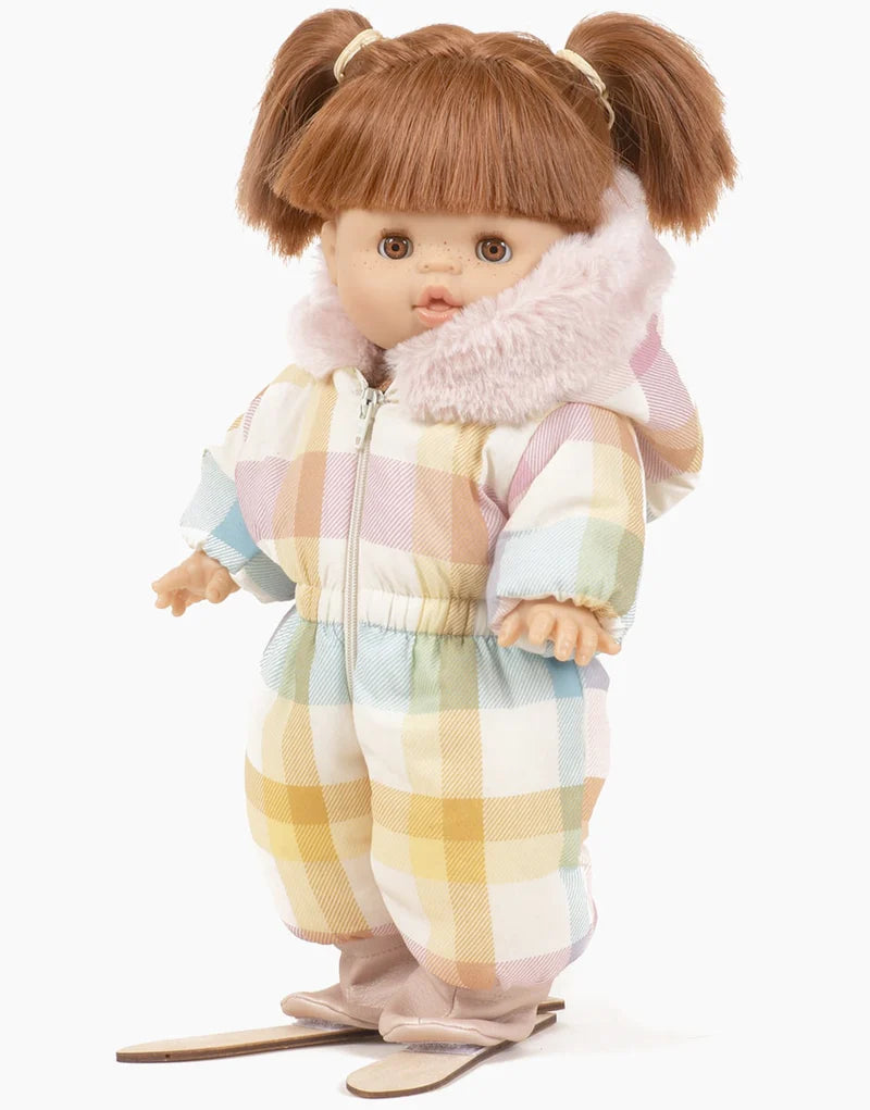 Doll Snowsuit ''Gigi Pastel Check''  34/37cm