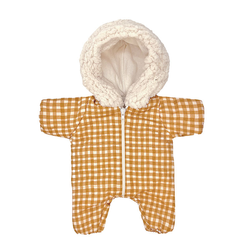 Baby Doll Snowsuit ''Vichy Caramel'' 28cm