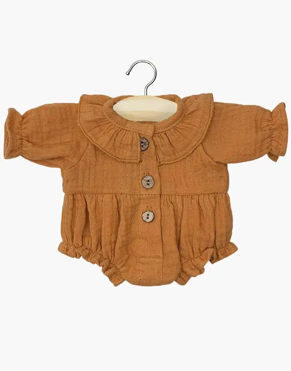 Doll Clothing ''Leonore Romper Cognac'' 34 / 37cm